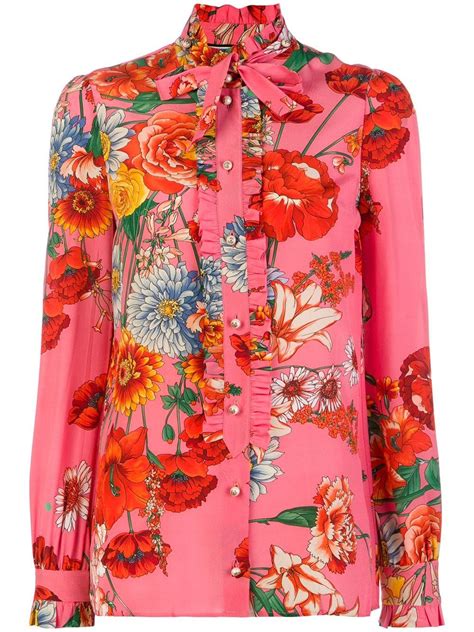 gucci pink blouse|Gucci inspired blouses.